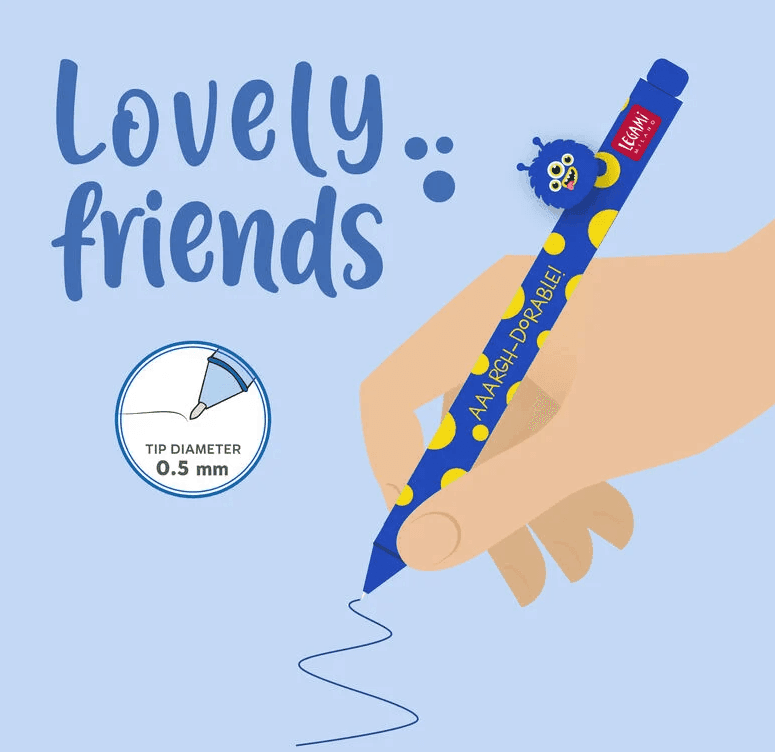 Legami - Penna Gel con Monster decorativo della famiglia Lovely Friends (CPP0014) - 3
