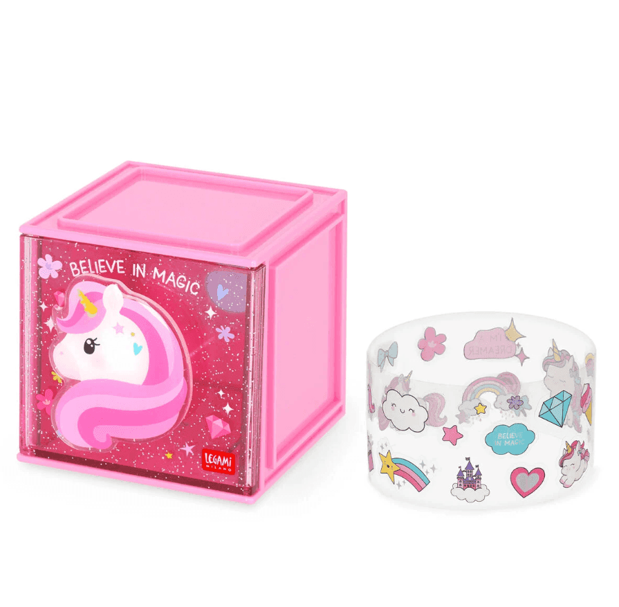 Legami - Box Componibile da Scrivania - Cutie Cube - Unicorn (SBX0001) - 2