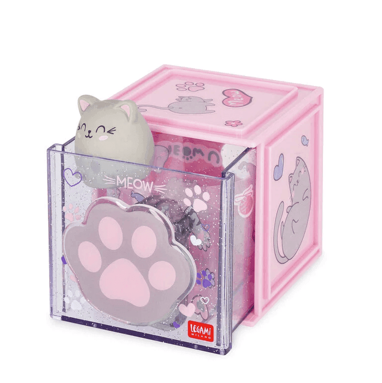 Legami - Box Componibile da Scrivania - Cutie Cube - Kitty (SBX0003) - 3