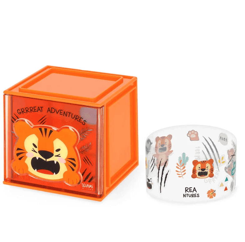 Legami - Box Componibile da Scrivania - Cutie Cube - Tiger (SBX0004) - 2