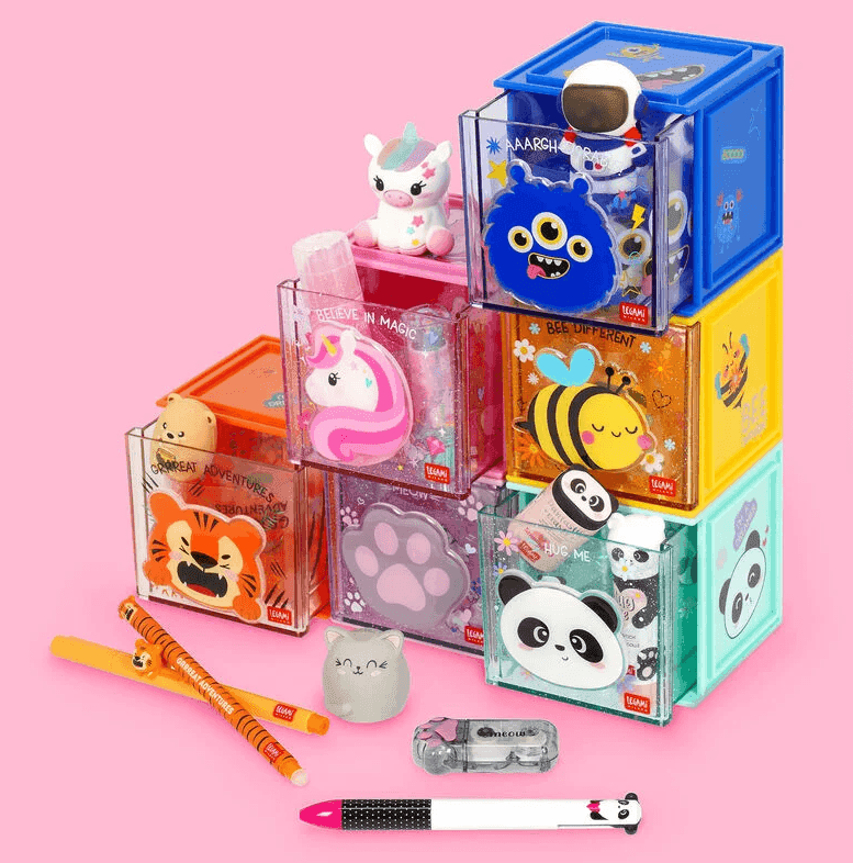 Legami - Box Componibile da Scrivania - Cutie Cube - Tiger (SBX0004) - 4