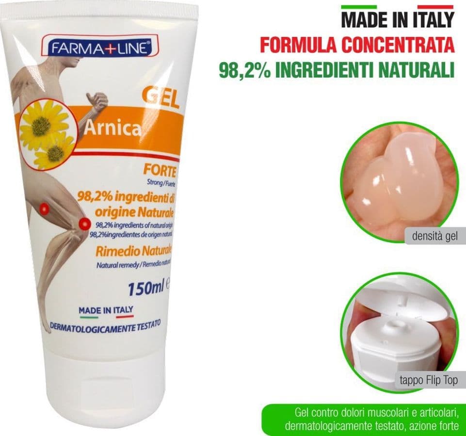 CREMA GEL 150ML ARNICA FORTE CONCENTRATO SOLLIEVO MUSCOLARE ARTICOLARE NATURALE CRE4656A - 2