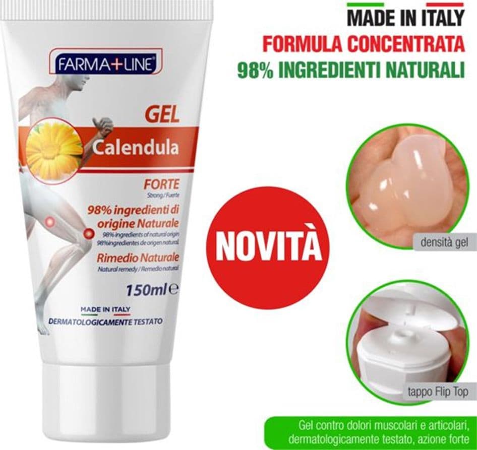 GEL 150ML CALENDULA FORTE RIMEDIO NATURALE ALLEVIA DOLORI MUSCOLARI ARTICOLARI CRE5012A - 2