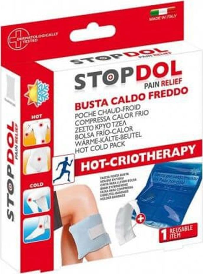 BORSA IN GEL CON FASCIA FISSAGGIO PER TERAPIA CALDO-FREDDO DOLORE RIUTILIZZABILE 163983