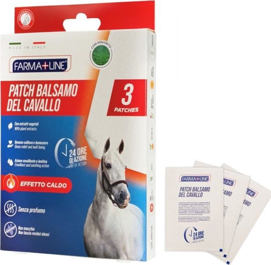 SET 3 PZ CEROTTI PATCH BALSAMO DEL CAVALLO EFFETTO CALDO PER ALLEVIARE DOLORI CER7054A