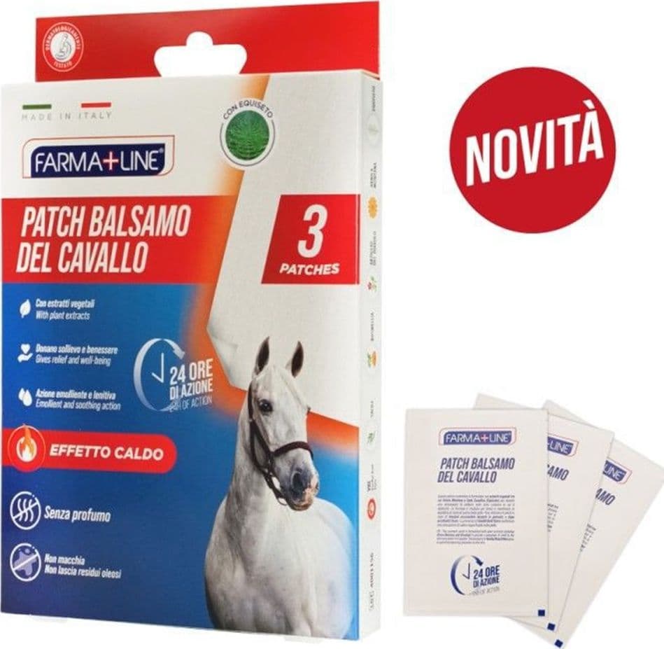 SET 3 PZ CEROTTI PATCH BALSAMO DEL CAVALLO EFFETTO CALDO PER ALLEVIARE DOLORI CER7054A - 4