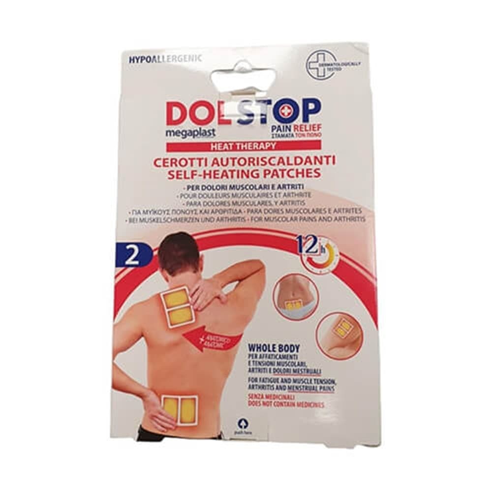 SET 2 PZ CEROTTI AUTORISCALDANTI PER DOLORI MUSCOLARI ARTRITI CORPO 12H ANATOMICO 164096 - 2