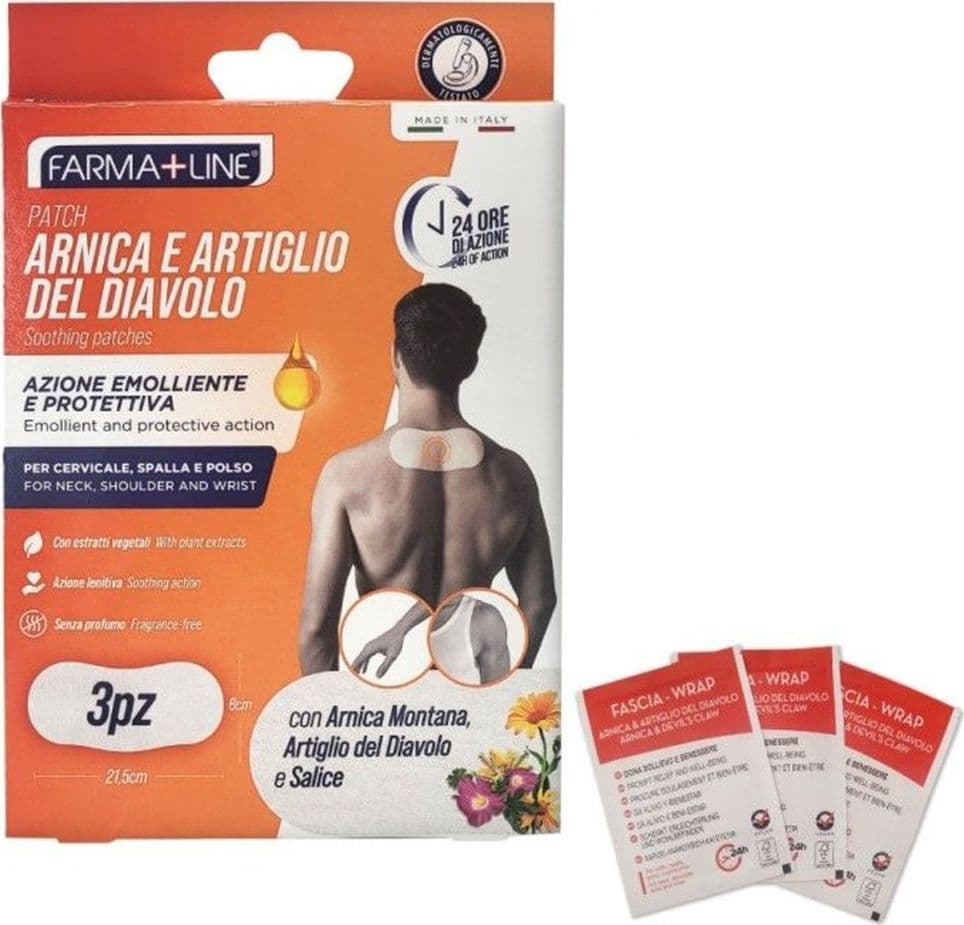 SET 3 PZ CEROTTI ARNICA PATCH 8X21,5CM 24H AZIONE EMOLLIENTE PROTETTIVA LENITIVA CER7447A