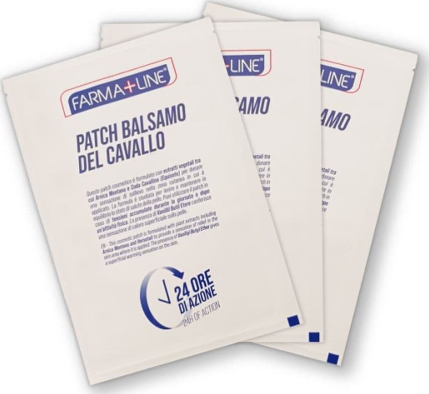 SET 3PZ CEROTTI PATCH BALSAMO CAVALLO EFFETTO FREDDO AZIONE LENITIVA CORPO 9X14CM CER7448A - 3
