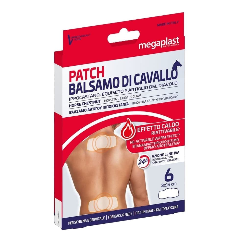SET 6PZ PATCH AUTORISCALDANTE 8X13CM 24H AZIONE LENITIVA PER SCHIENA CERVICALE 085971