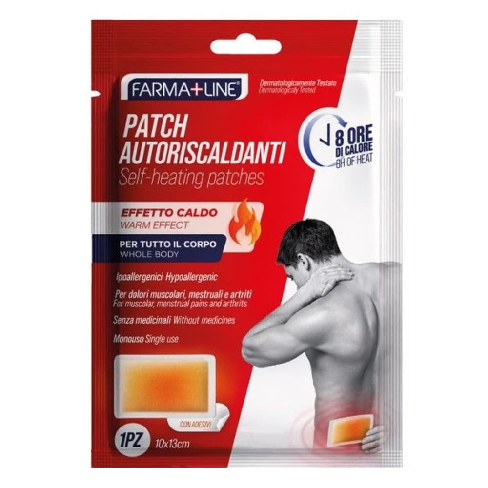 CEROTTO PATCH AUTORISCALDANTE CORPO EFFETTO CALDO MONOUSO CON ADESIVI 10X13CM CER4678A