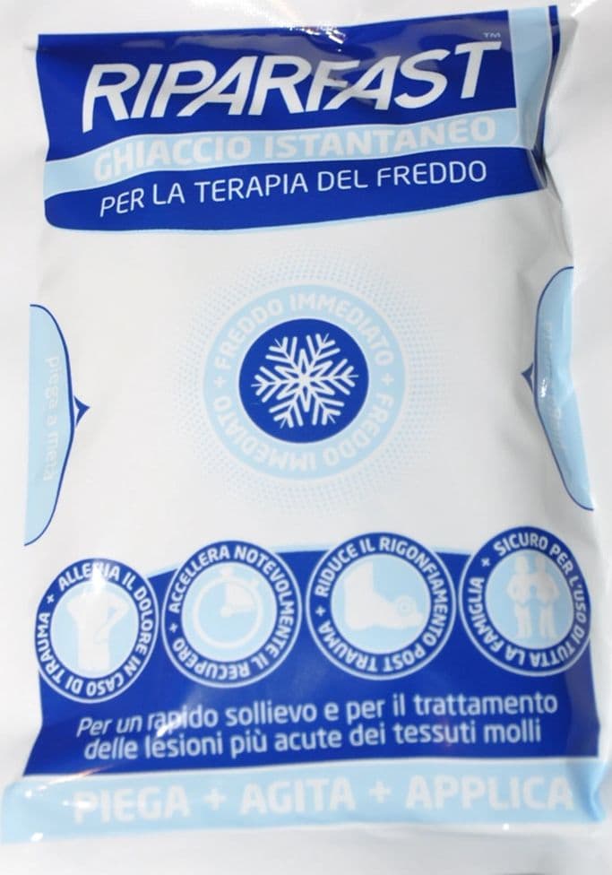 SET 4PZ BUSTE GHIACCIO MONOUSO SACCHETTO 100 GR TERAPIA DEL FREDDO USO ESTERNO 432820