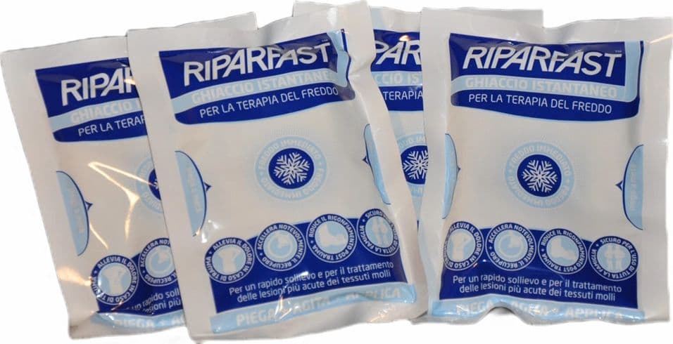 SET 4PZ BUSTE GHIACCIO MONOUSO SACCHETTO 100 GR TERAPIA DEL FREDDO USO ESTERNO 432820 - 3
