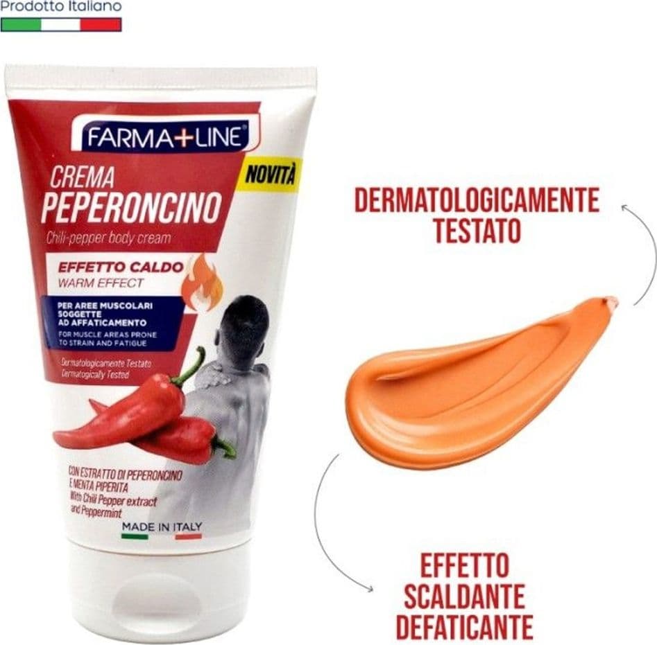 CREMA PEPERONCINO CORPO EFFETTO TERMICO GEL RISCALDANTE MUSCOLARE MASSAGGI 150ML CRE7589A - 2