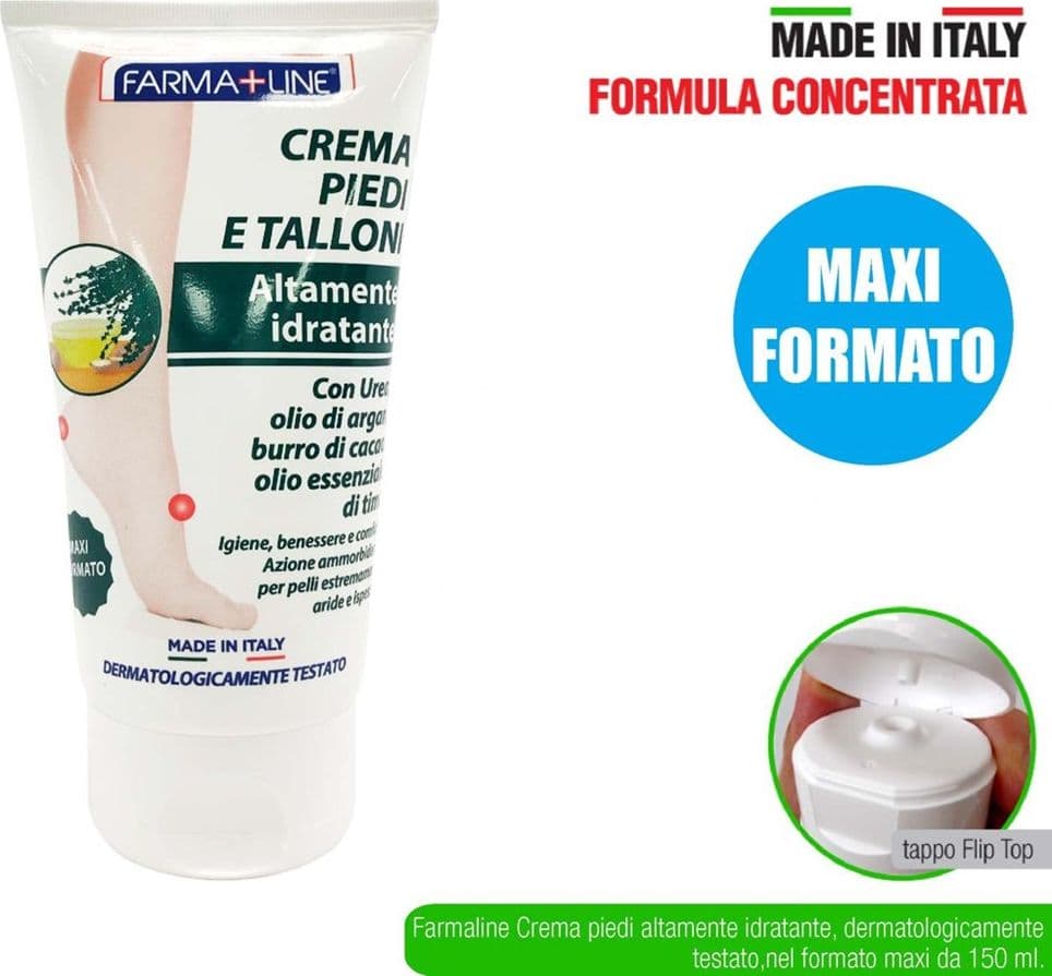 CREMA PIEDI TALLONI 150 ML CON UREA ARGAN ALTAMENTE IDRATANTE AMMORBIDENTE CRE5186A - 2