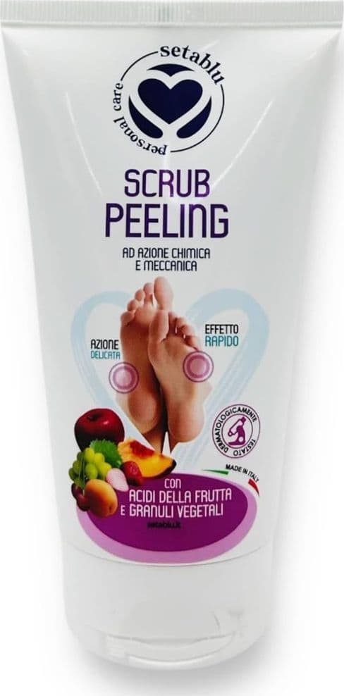 SCRUB PEELING PER PIEDI CON ACIDI FRUTTA GRANULI VEGETALI 150 ML EFFETTO RAPIDO 408812 - 2