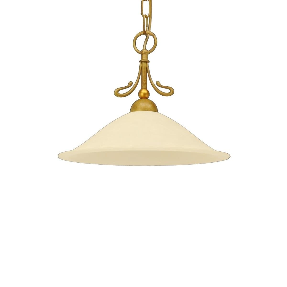 Lampadario classico LAM 2383 1S E27 LED metallo vetro sospensione - 2