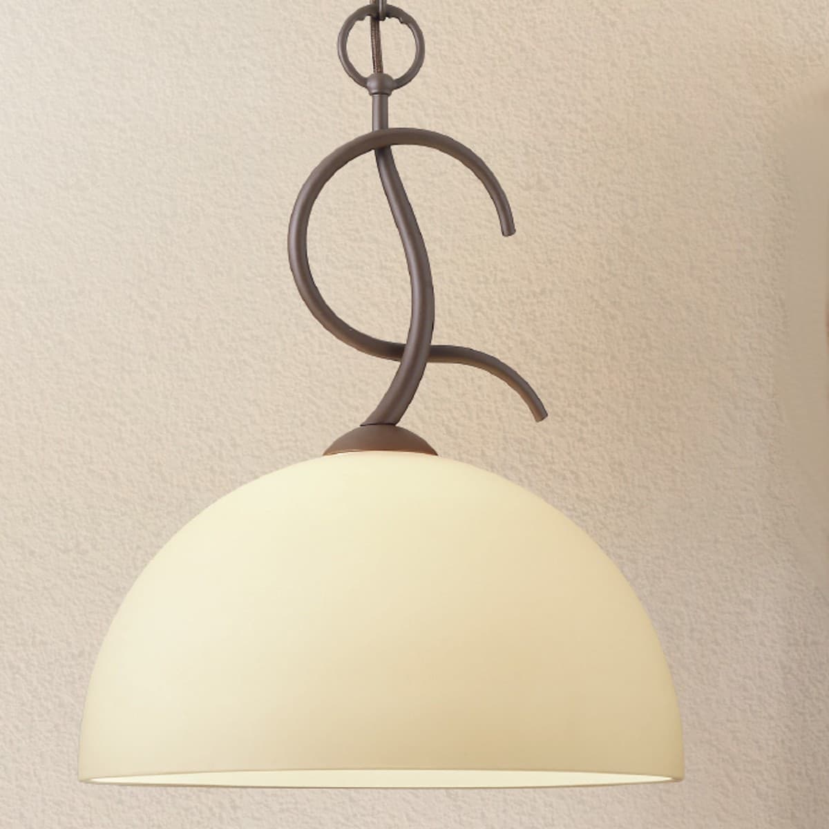 Lampadario classico LAM 4240 1S E27 LED metallo vetro sospensione - 2