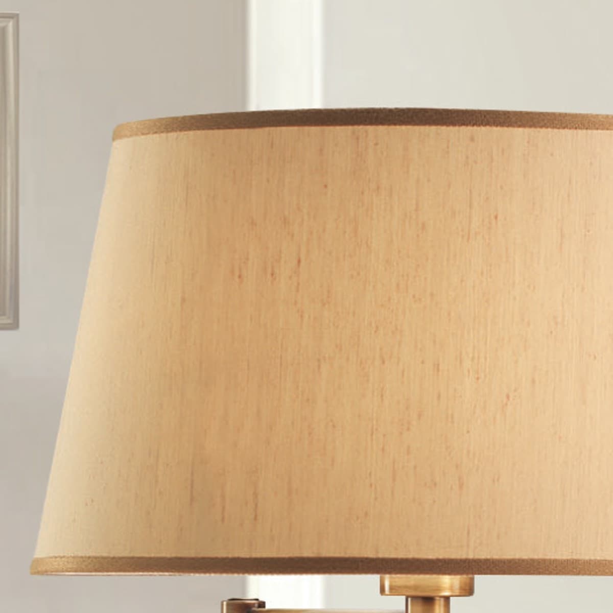 Abat-jour classica LAM 6990 1 LTG E27 LED orientabile metallo tessuto lampada tavolo - 3