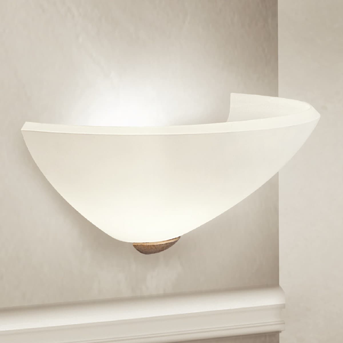 Applique classico LAM 6900 1 AG E27 LED vetro metallo lampada parete - 10