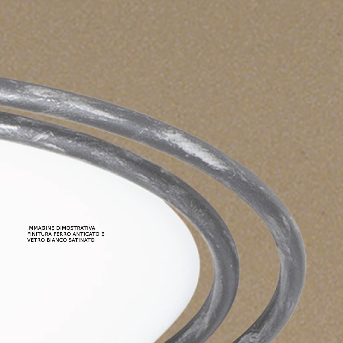 Applique classico LAM 6900 1 AG E27 LED vetro metallo lampada parete - 3
