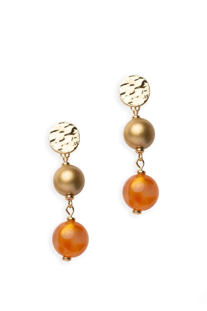 MYA ACCESSORIES | Orecchini pendenti con sfere in acrilico - 2