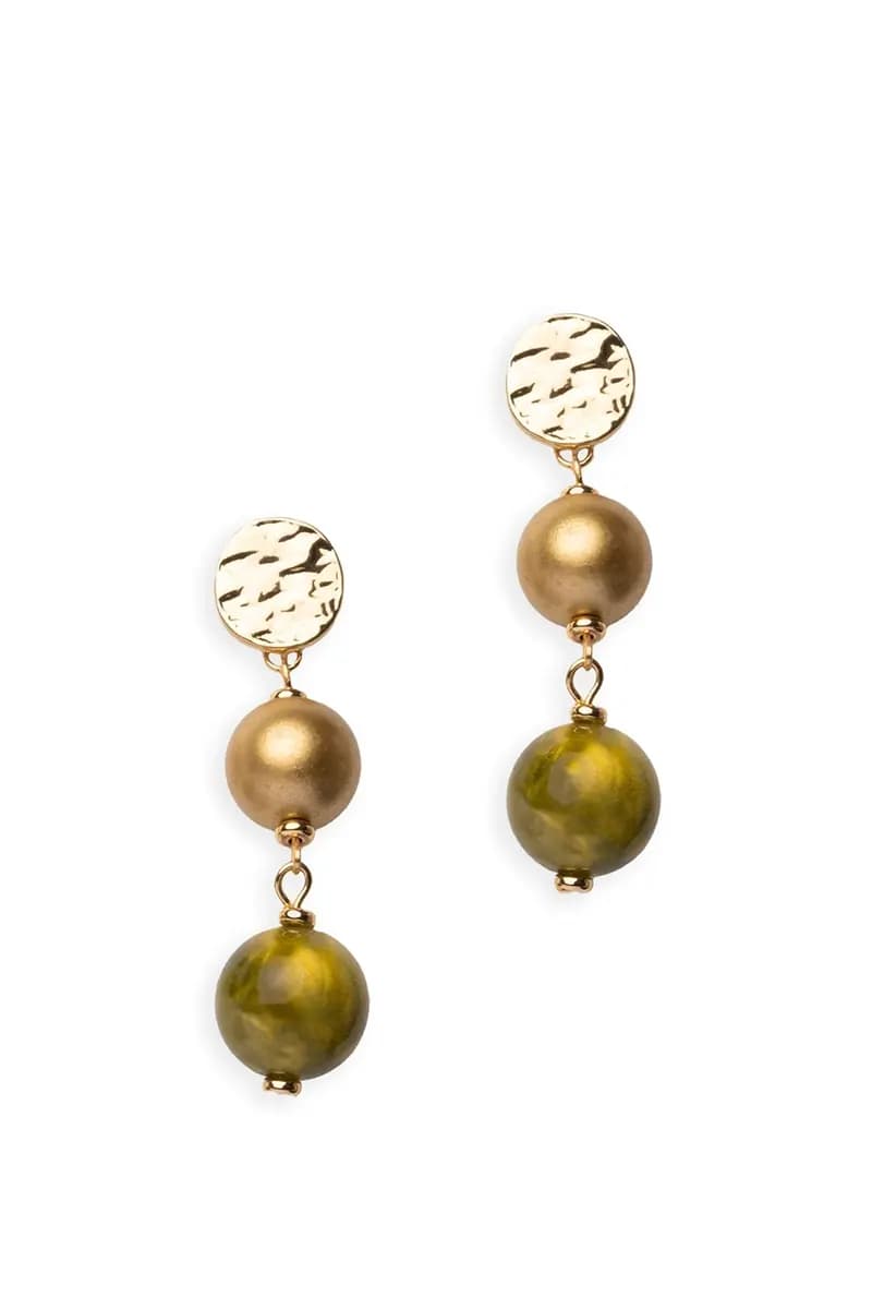 MYA ACCESSORIES | Orecchini pendenti con sfere in acrilico - 2