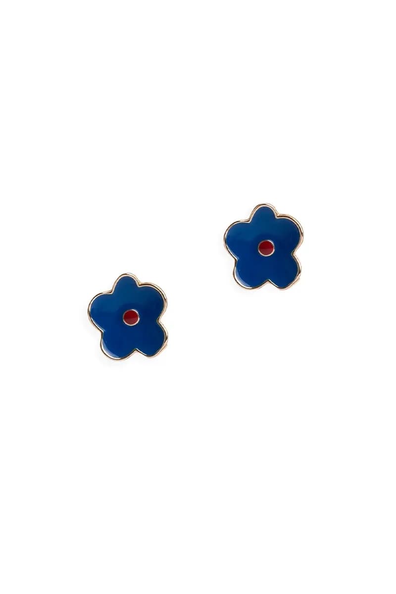 MYA ACCESSORIES | Orecchini in metallo con fiore smaltato - 2