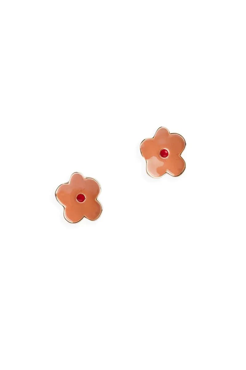 MYA ACCESSORIES | Orecchini in metallo con fiore smaltato - 2