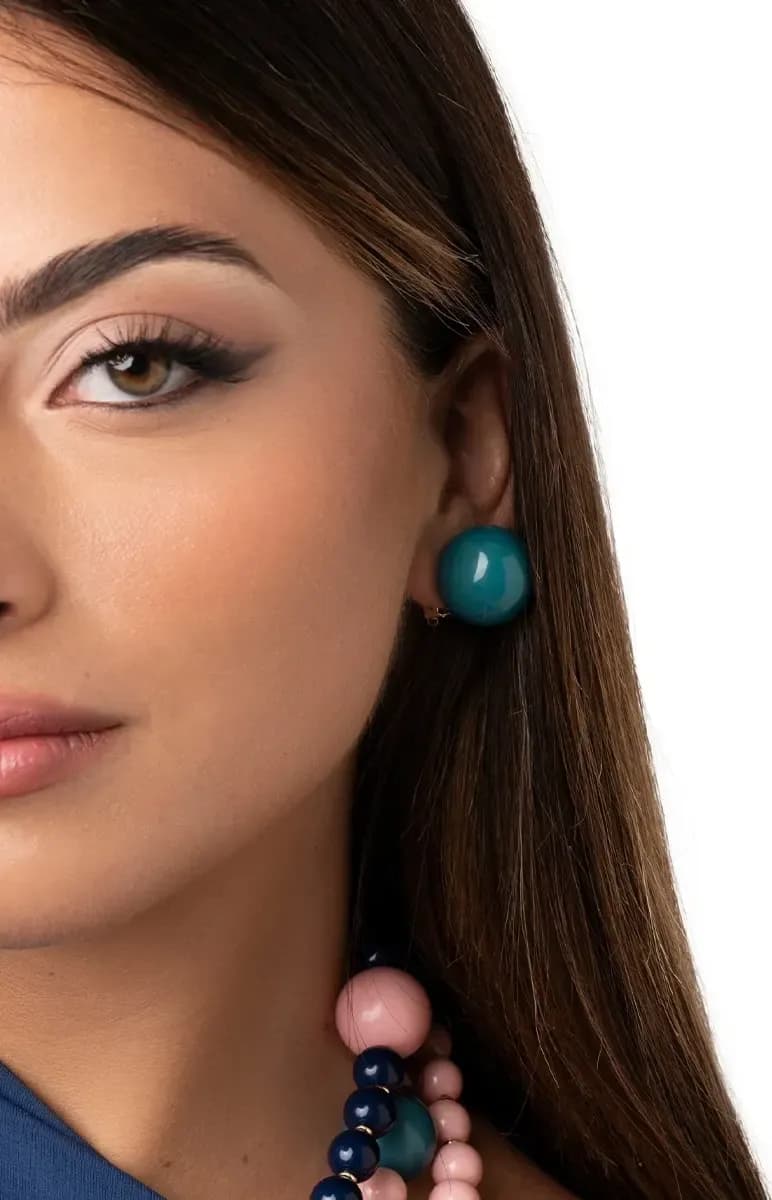 MYA ACCESSORIES | Orecchini a clip con sfera in acrilico