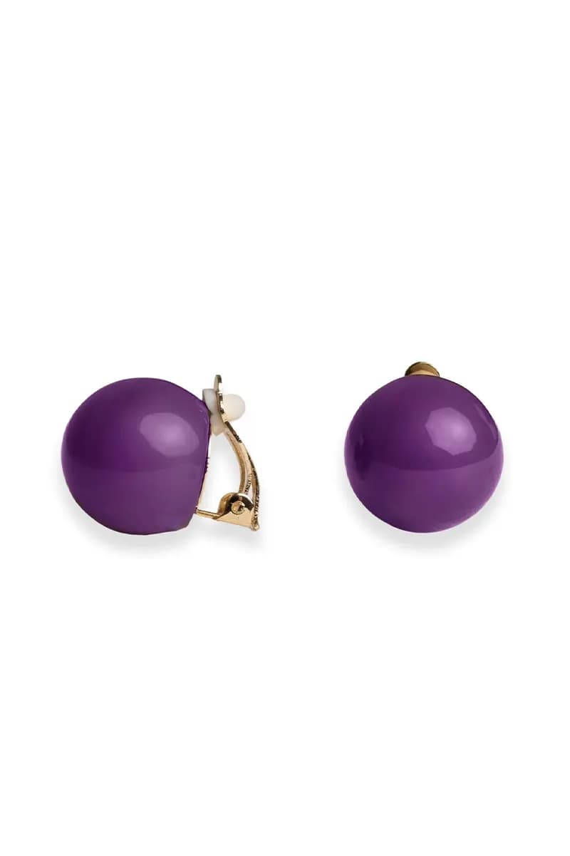 MYA ACCESSORIES | Orecchini a clip con sfera in acrilico - 2