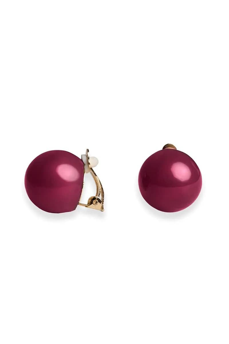 MYA ACCESSORIES | Orecchini a clip con sfera in acrilico - 2