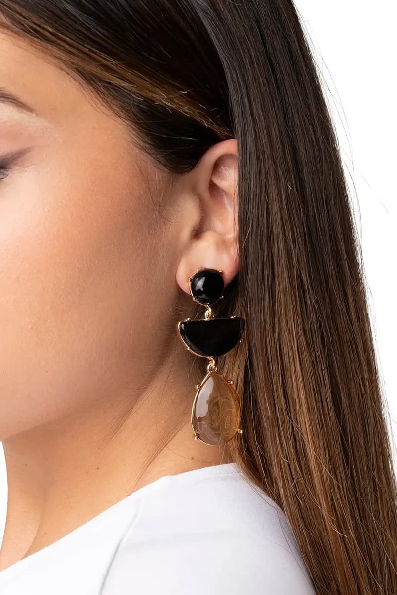 MYA ACCESSORIES | Orecchini pendenti in acrilico trasparente - 3
