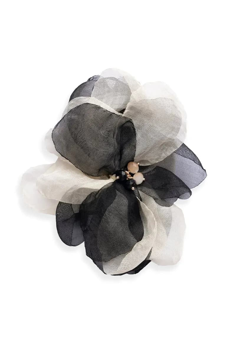 MYA ACCESSORIES | Spilla a forma di fiore in tessuto - 2