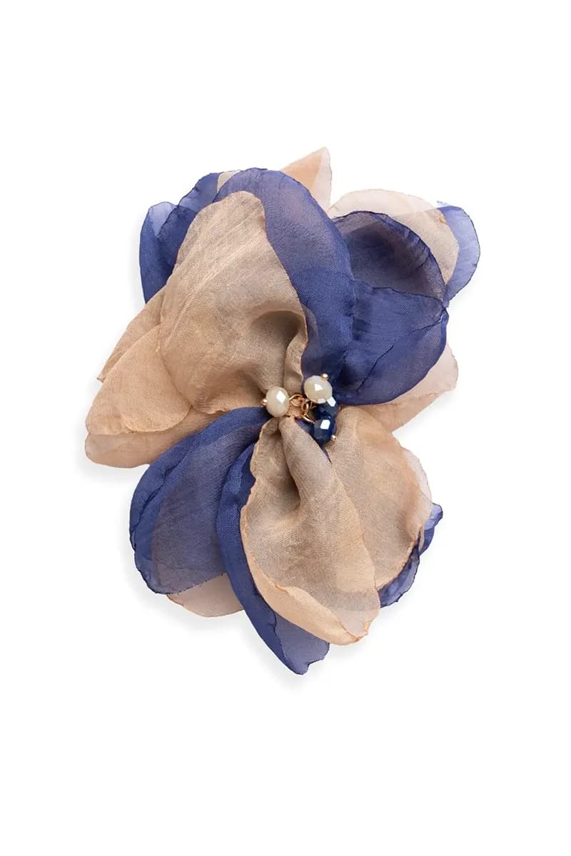 MYA ACCESSORIES | Spilla a forma di fiore in tessuto - 2