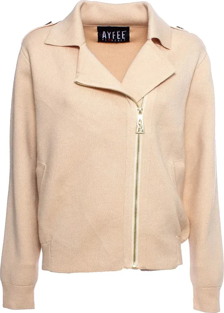 AYFEE | Giacca biker in maglia - 1