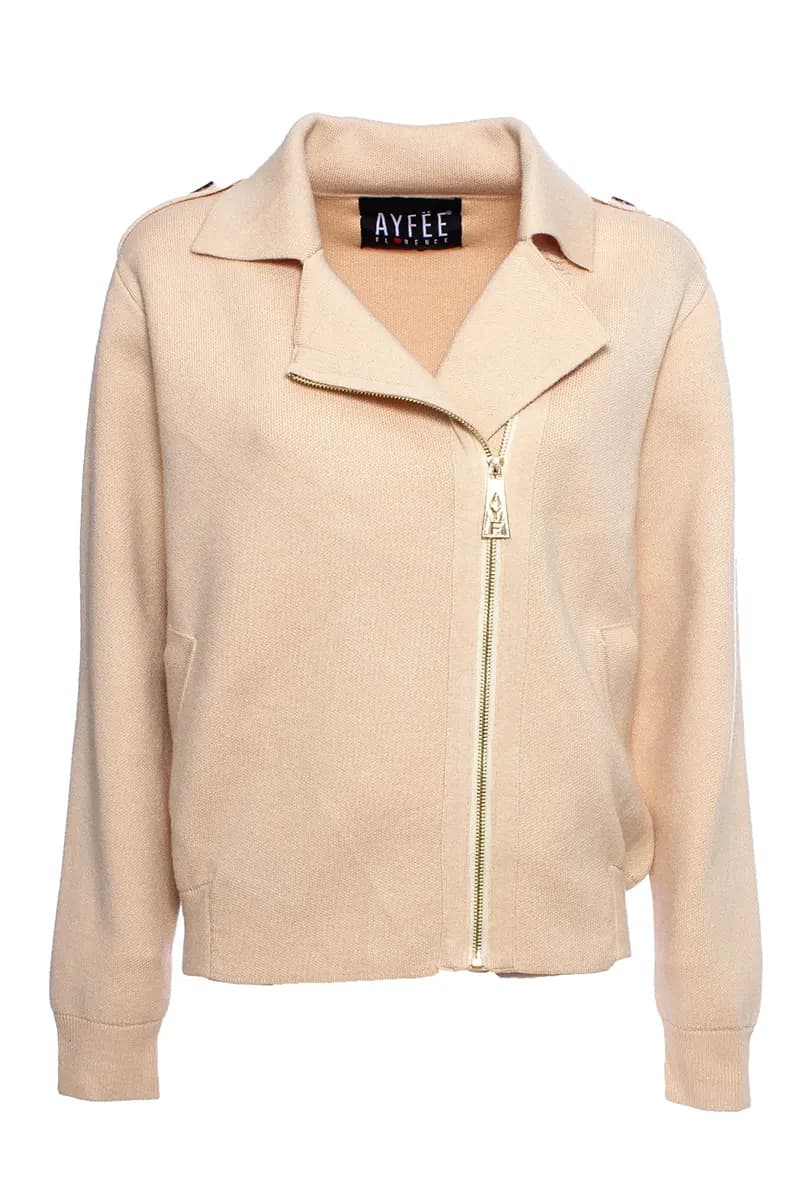 AYFEE | Giacca biker in maglia - 5
