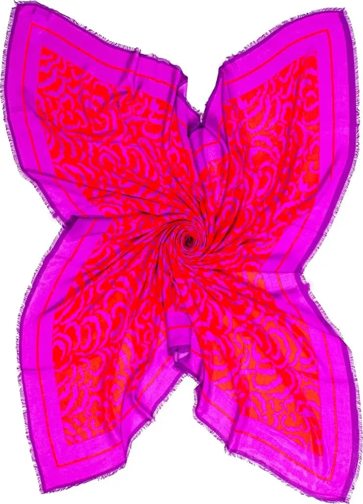 AYFEE | Sciarpa stampa digitale abstract flower - 2