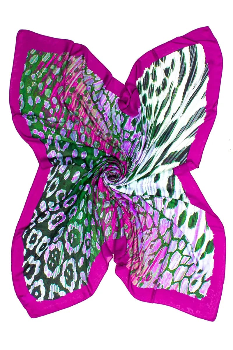 AYFEE | Sciarpa stampa digitale big animalier - 6