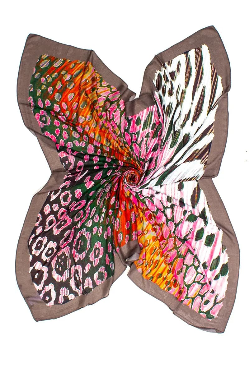AYFEE | Sciarpa stampa digitale big animalier - 4