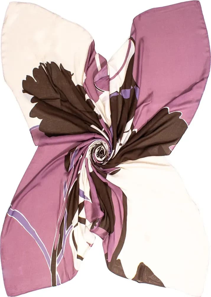 AYFEE | Sciarpa stampa digitale big flower - 3
