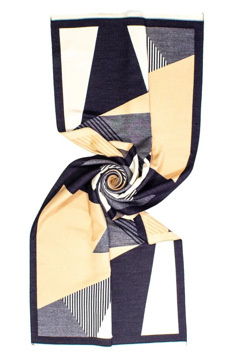 AYFEE | Sciarpa jaquard big geometric design - 4