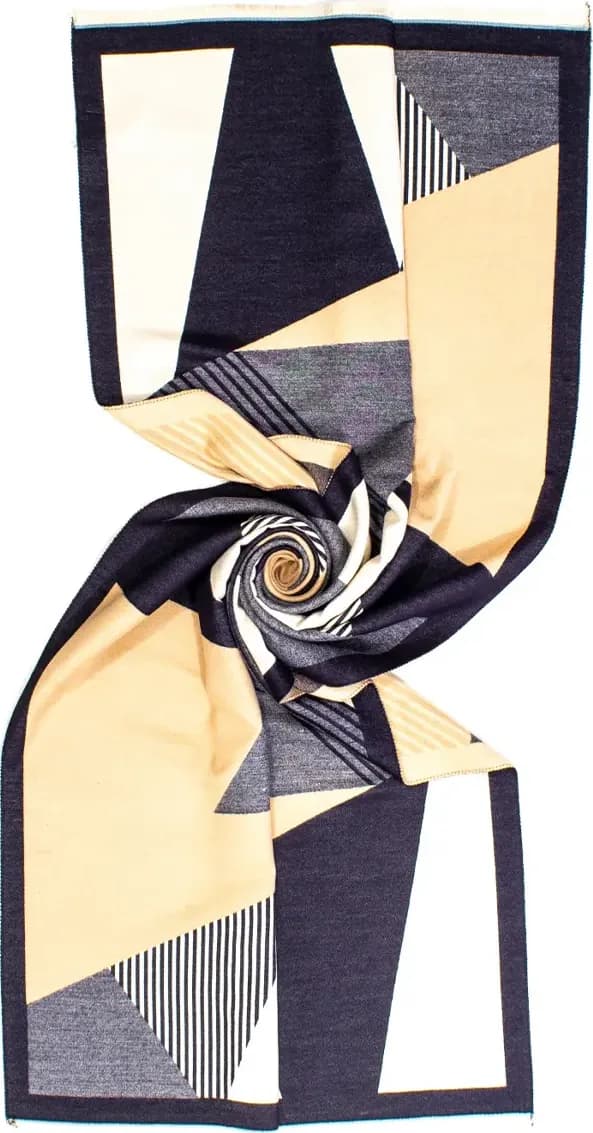 AYFEE | Sciarpa jaquard big geometric design - 2