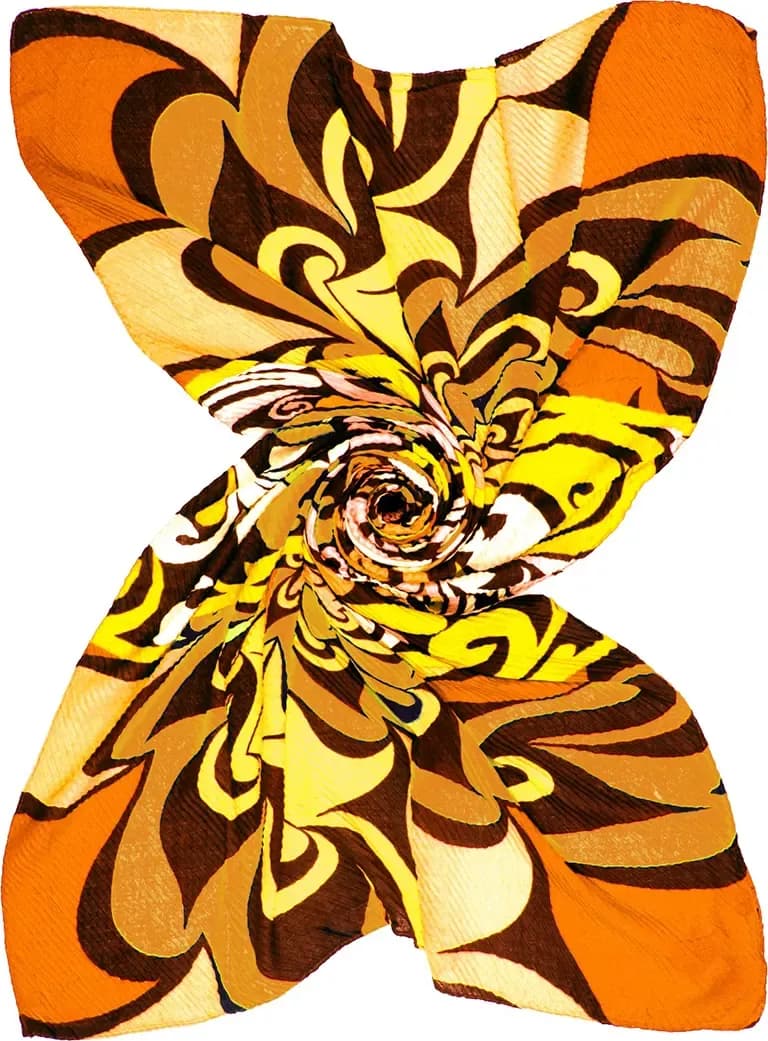 AYFEE | Sciarpa plisse stampa baroque - 3