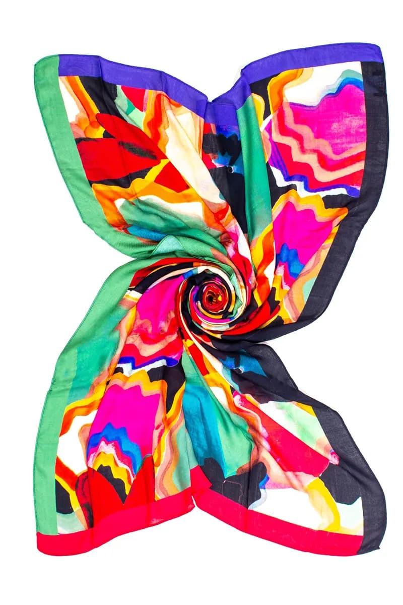 AYFEE | Sciarpa stampa digitale painting flower - 5