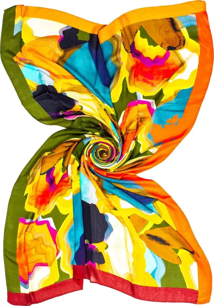 AYFEE | Sciarpa stampa digitale painting flower - 3