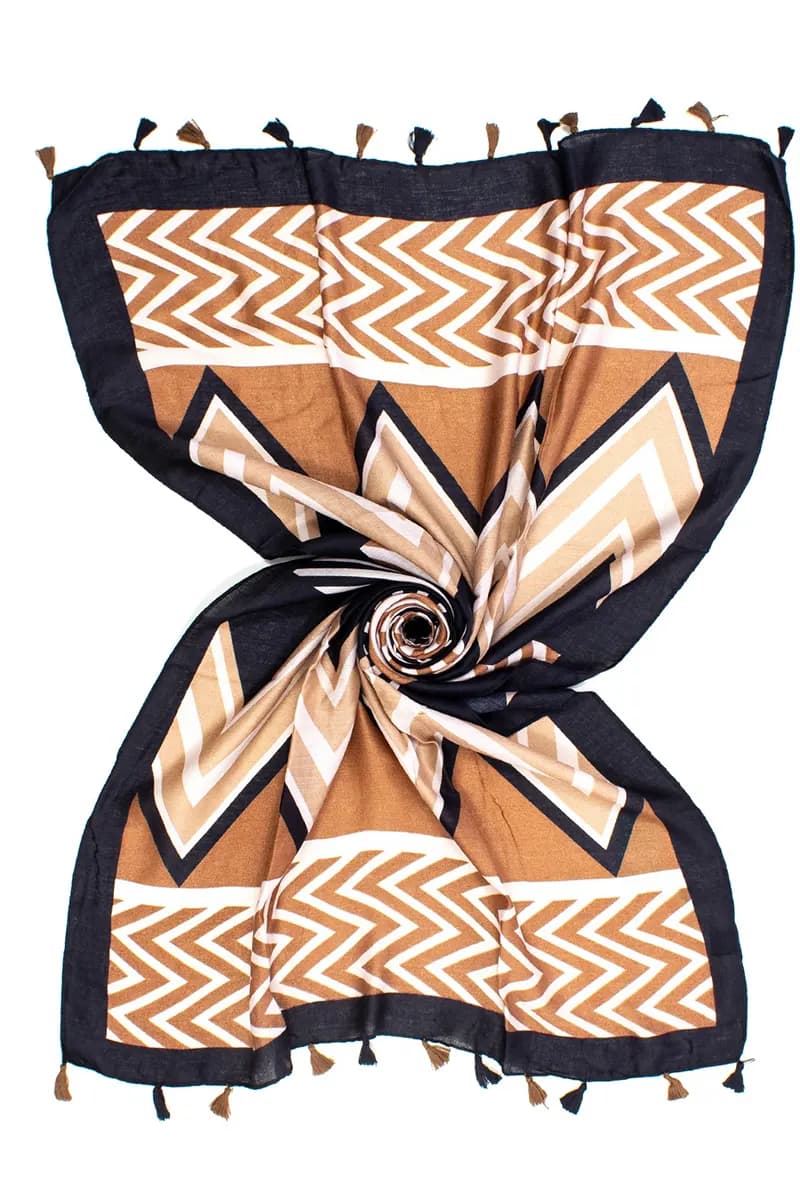 AYFEE | Sciarpa stampa zig zag - 4