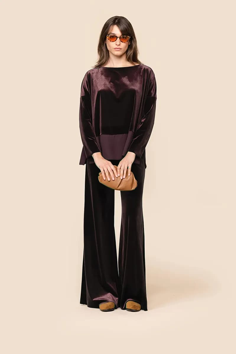 CHIARA B. | Blusa Fresia effetto velluto - 2