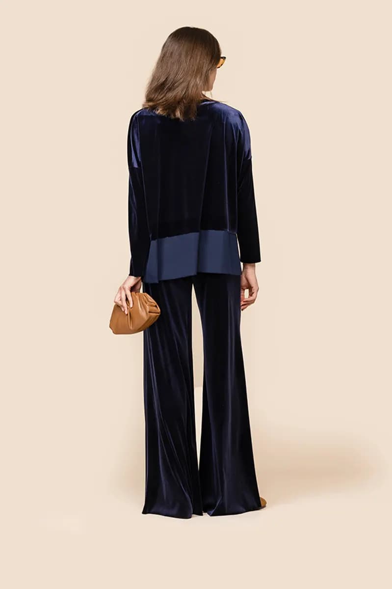 CHIARA B. | Blusa Fresia effetto velluto - 4