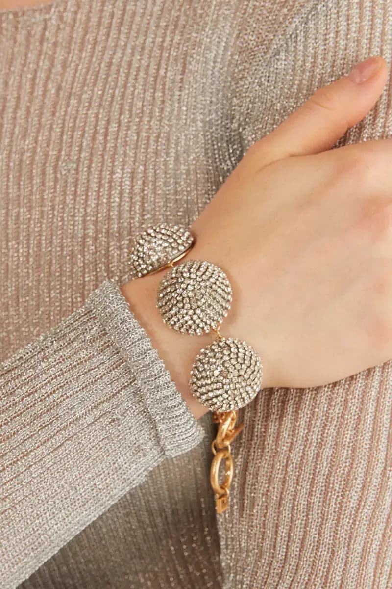 NALÌ | Bracciale moon sfere e pietre - 4